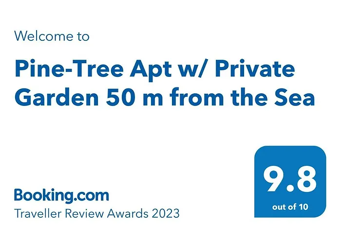 Pine-tree W/ Private Garden 50 M From The Sea Appartement *